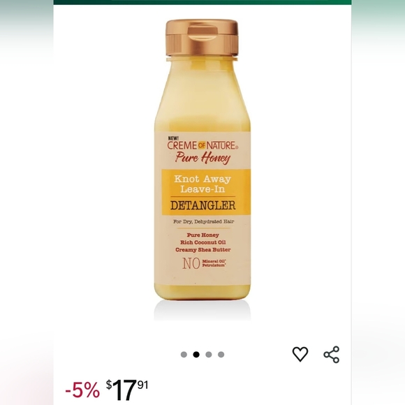 Creme of Nature Pure Honey Detangler - Picture 2 of 8